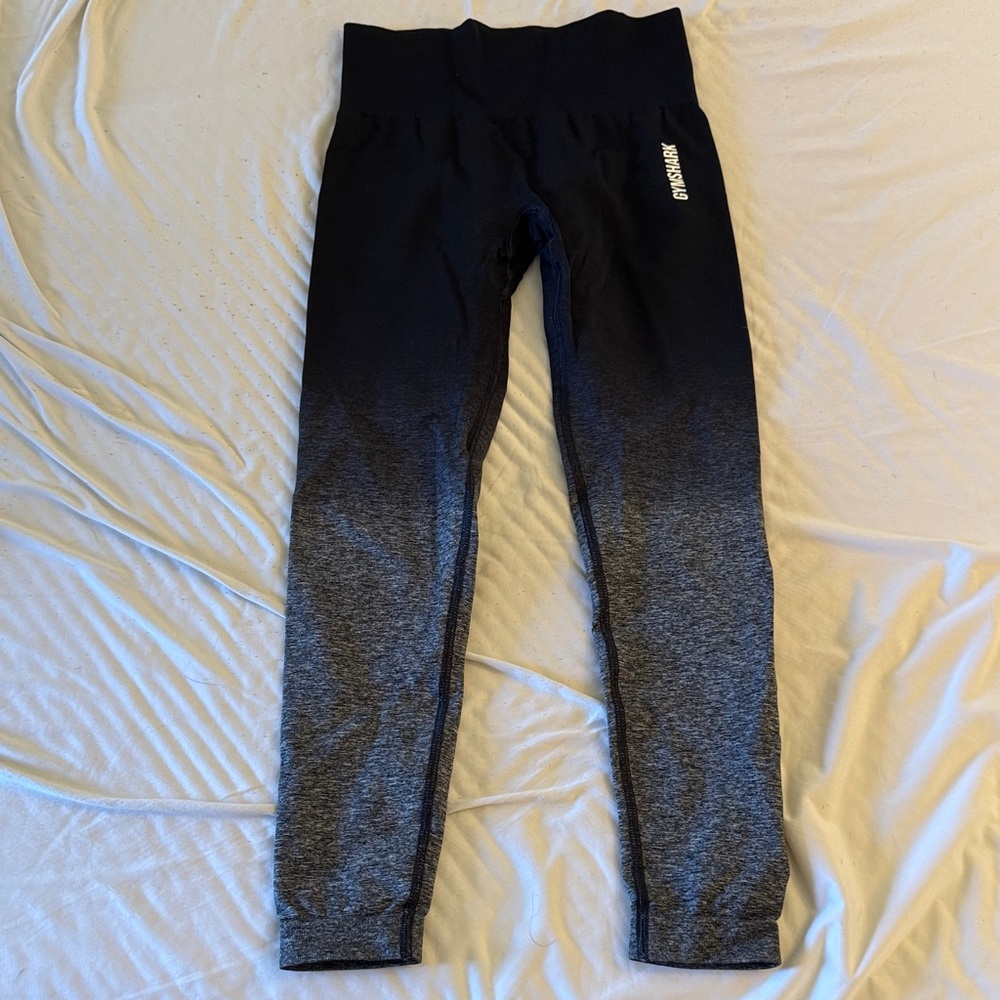 Gymshark Black and Gray Ombré Leggings